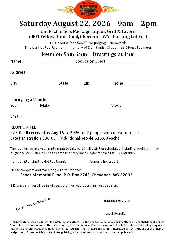 Don Sands Hot Rod Reunion Registration