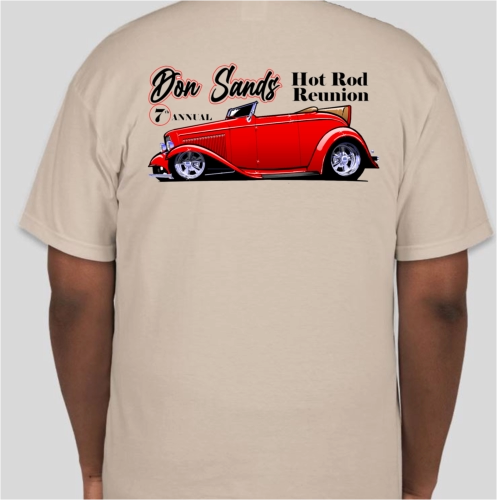Don Sands Hot Rod Reunion T Shirt - Back
